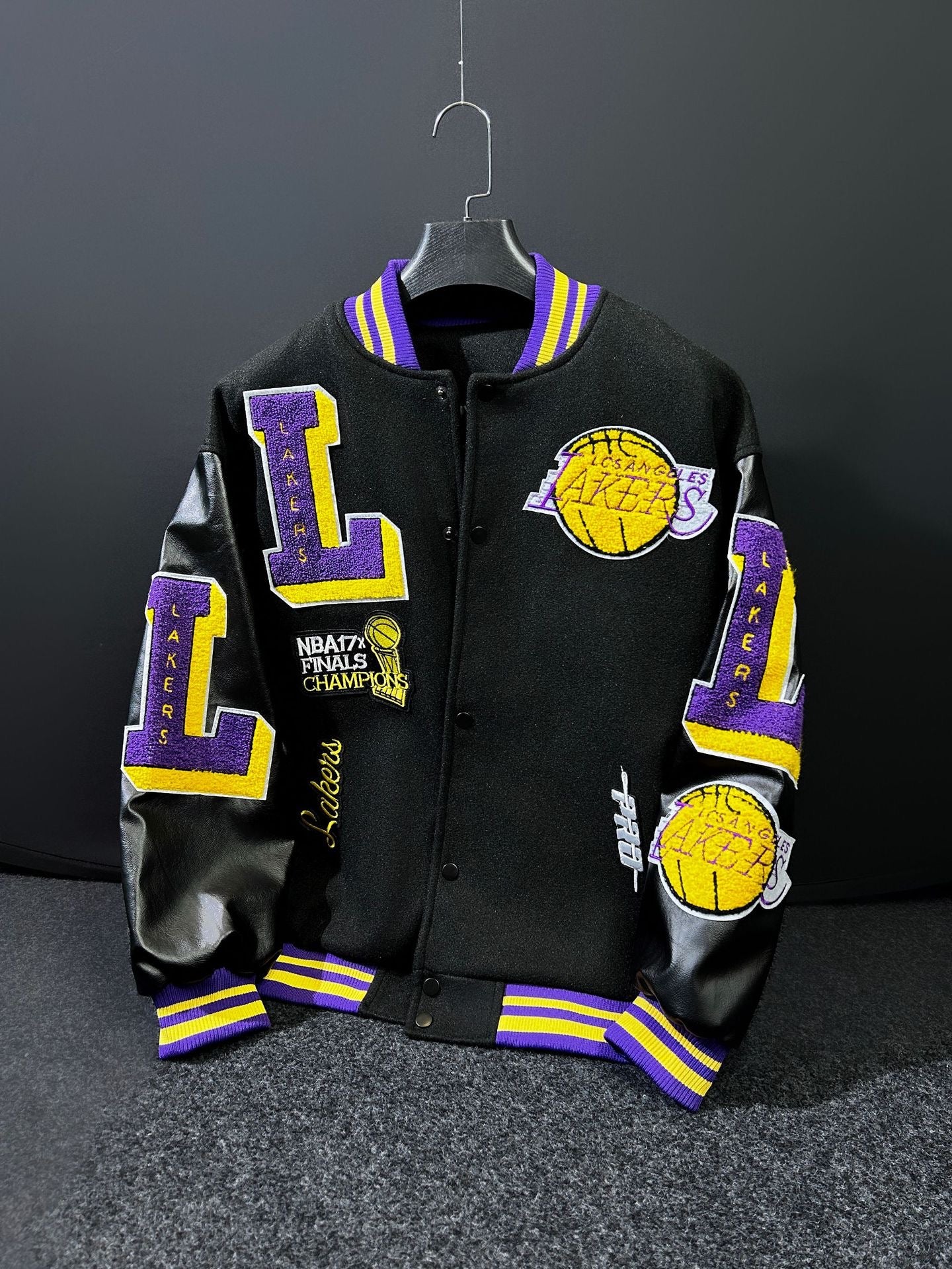 Jaqueta Varsity Los Angeles Lakers – Dupla Face | Oversized Premium