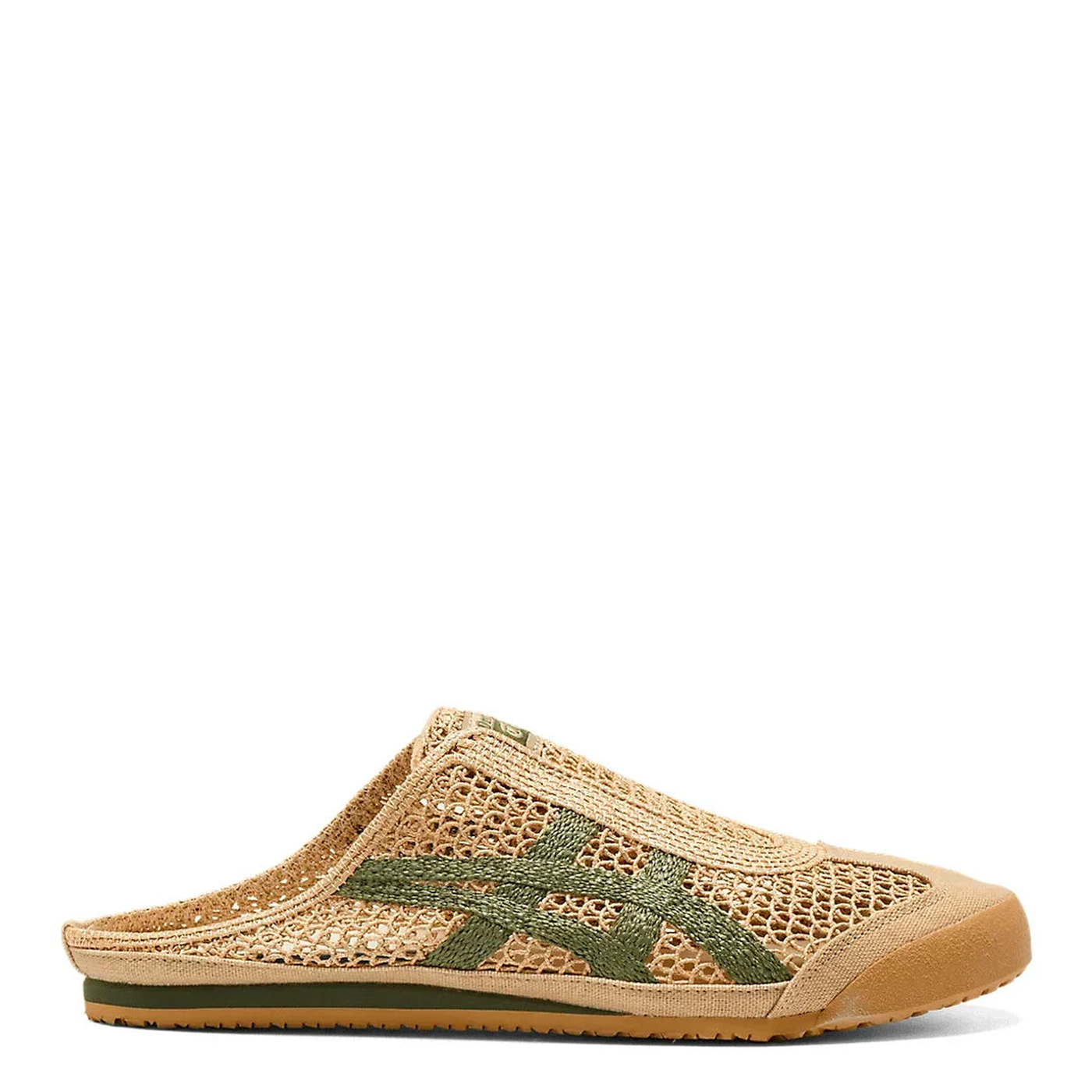 Tênis Onitsuka Tiger Mexico 66 Sabot Beige Green Bege vista lateral