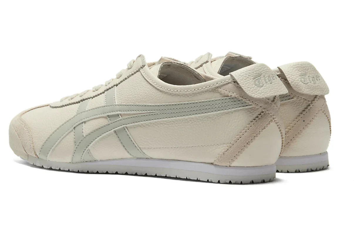 Tênis Onitsuka Tiger Mexico 66 Cream Light Sage Bege detalhe lateral