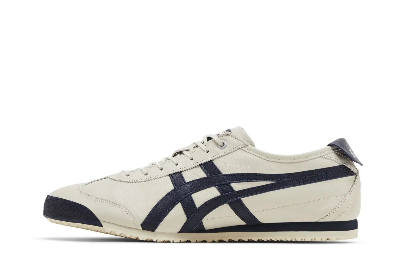 Tênis Onitsuka Tiger Mexico 66 SD Birch Peacoat Bege detalhe do solado