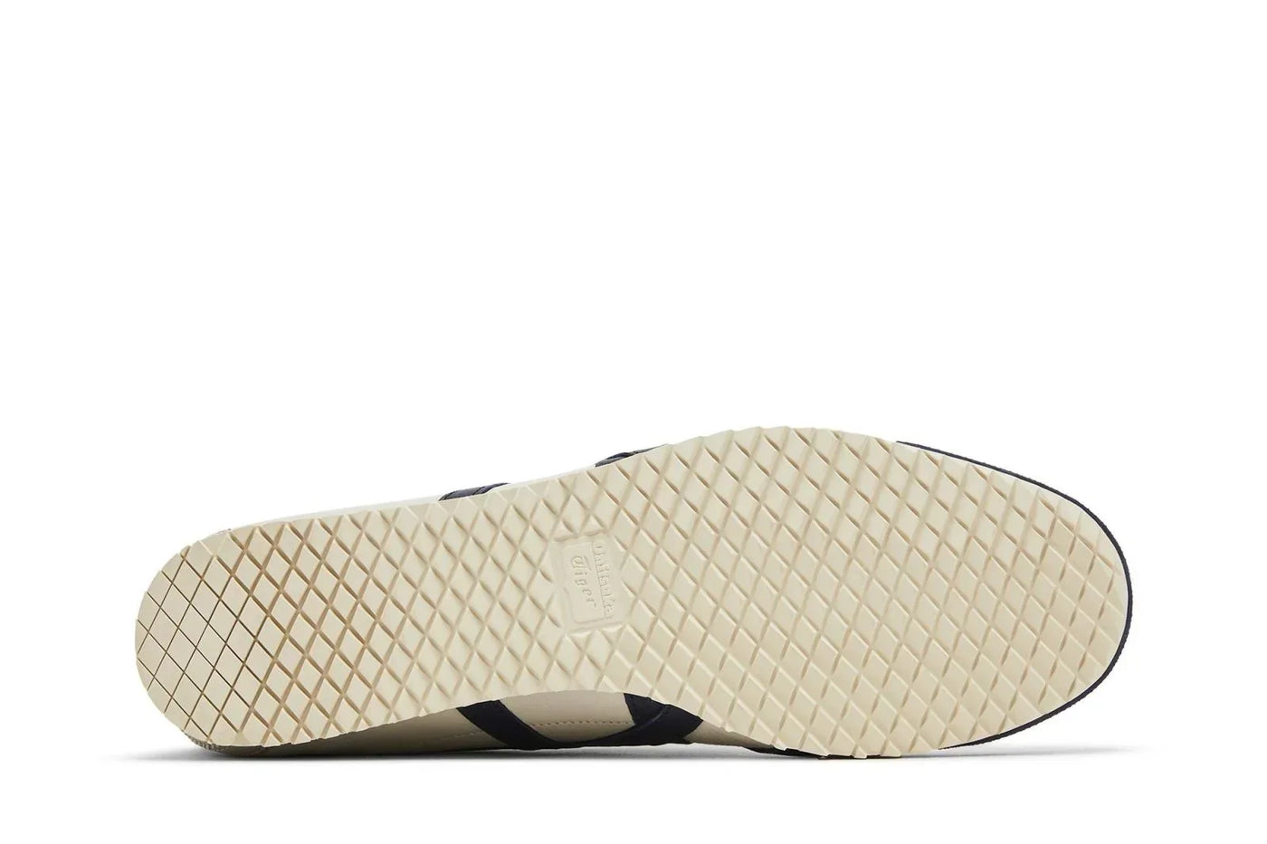Tênis Onitsuka Tiger Mexico 66 SD Birch Peacoat Bege detalhe lateral