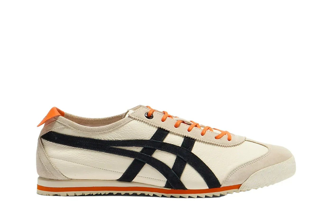 Tênis Onitsuka Tiger Mexico 66 SD Cream Black Orange Bege vista superior