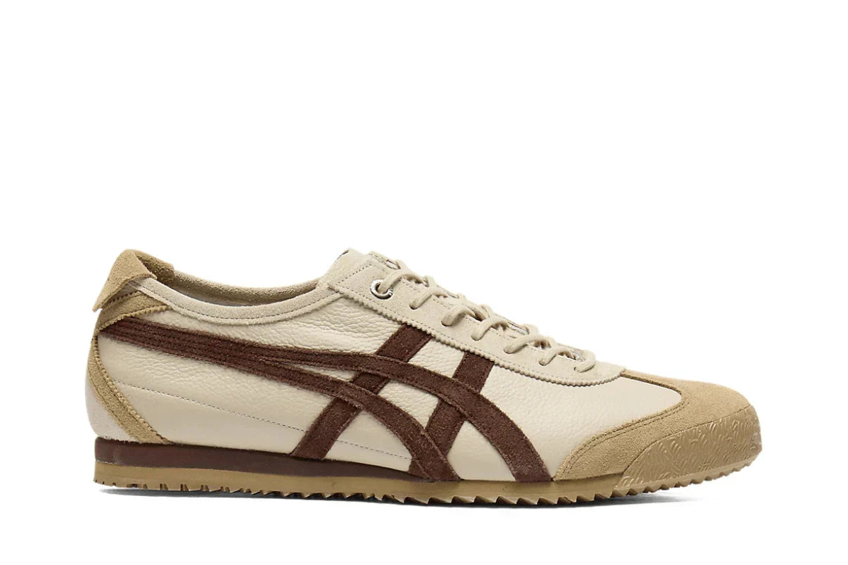 Tênis Onitsuka Tiger Mexico 66 SD Vin Putt Dark Brown Bege vista superior