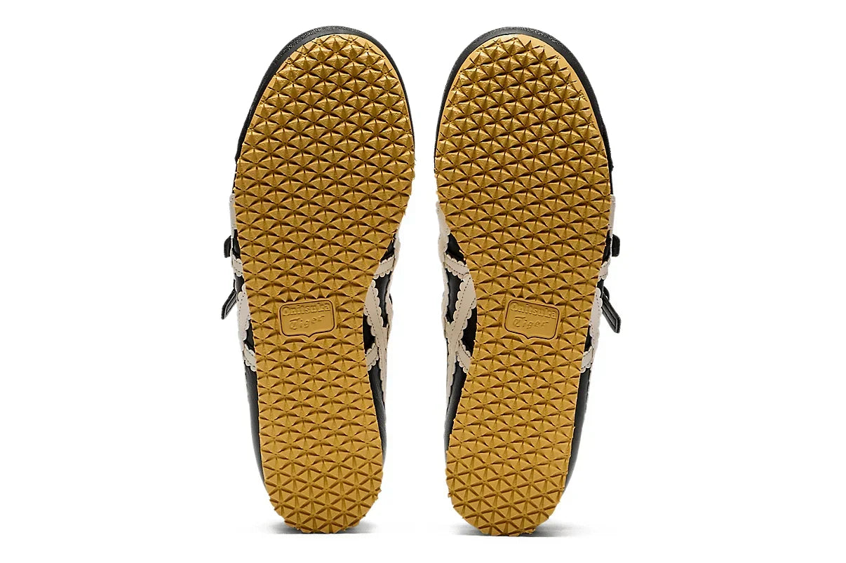 Tênis Onitsuka Tiger Mexico 66 TGRS Black/Cream Preto detalhe lateral