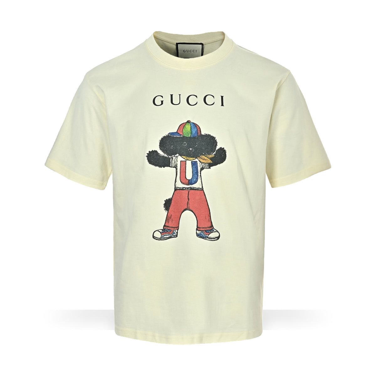 Gucci Cartoon Print Creme - vista frontal