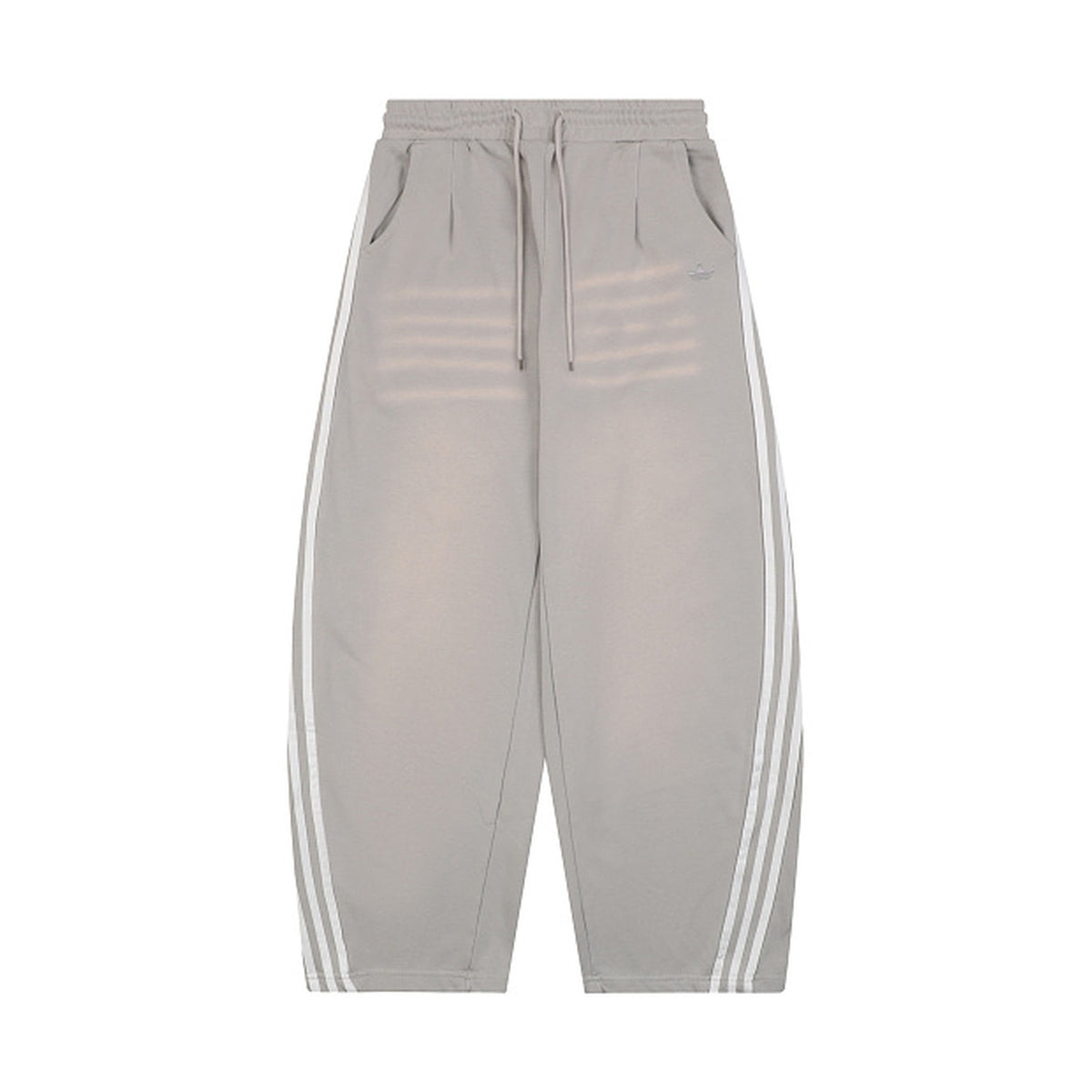 Calça Adidas Originals Trefoil Cinza-Claro - vista frontal
