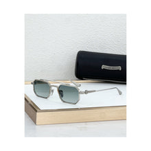 Óculos de Sol Chrome Hearts Rump - variante prata com lente verde-claro