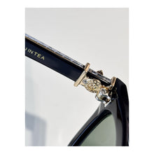 Óculos de Sol Chrome Hearts See You In Tea Azul-Escuro - detalhe superior da dobradiça