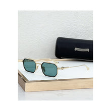 Óculos de Sol Chrome Hearts Rump - variante dourada com lente verde