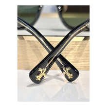 Óculos de Sol Chrome Hearts See You In Tea Azul-Escuro - detalhe das ponteiras e emblemas