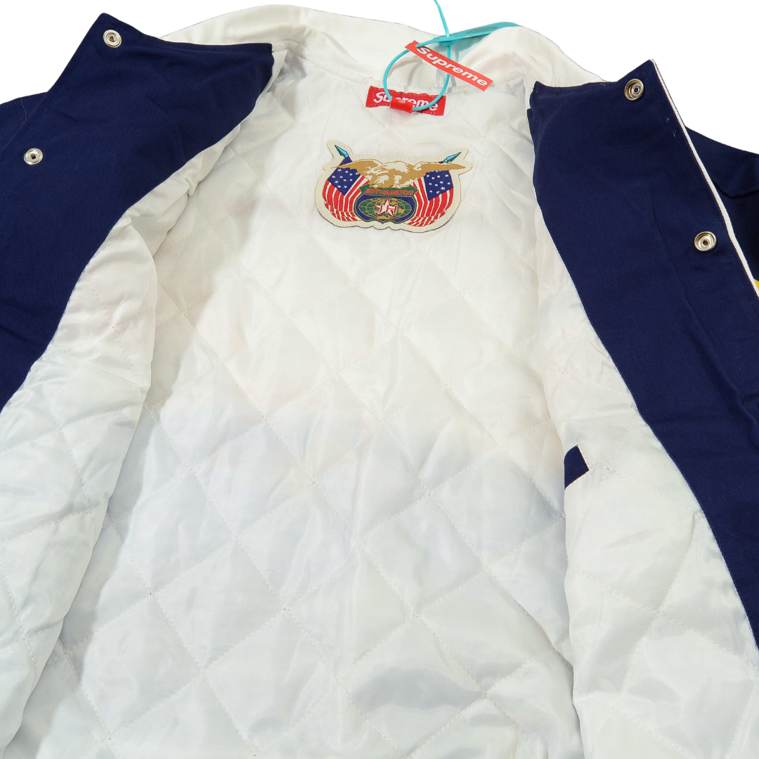 Spongebob Squarepants x Supreme Jaqueta Jeff Hamilton Racing White