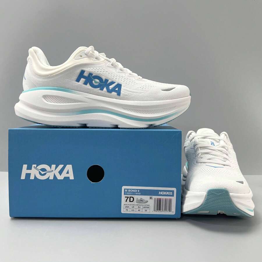 Hoka Bondi 9 Branco Azul - imagem 7