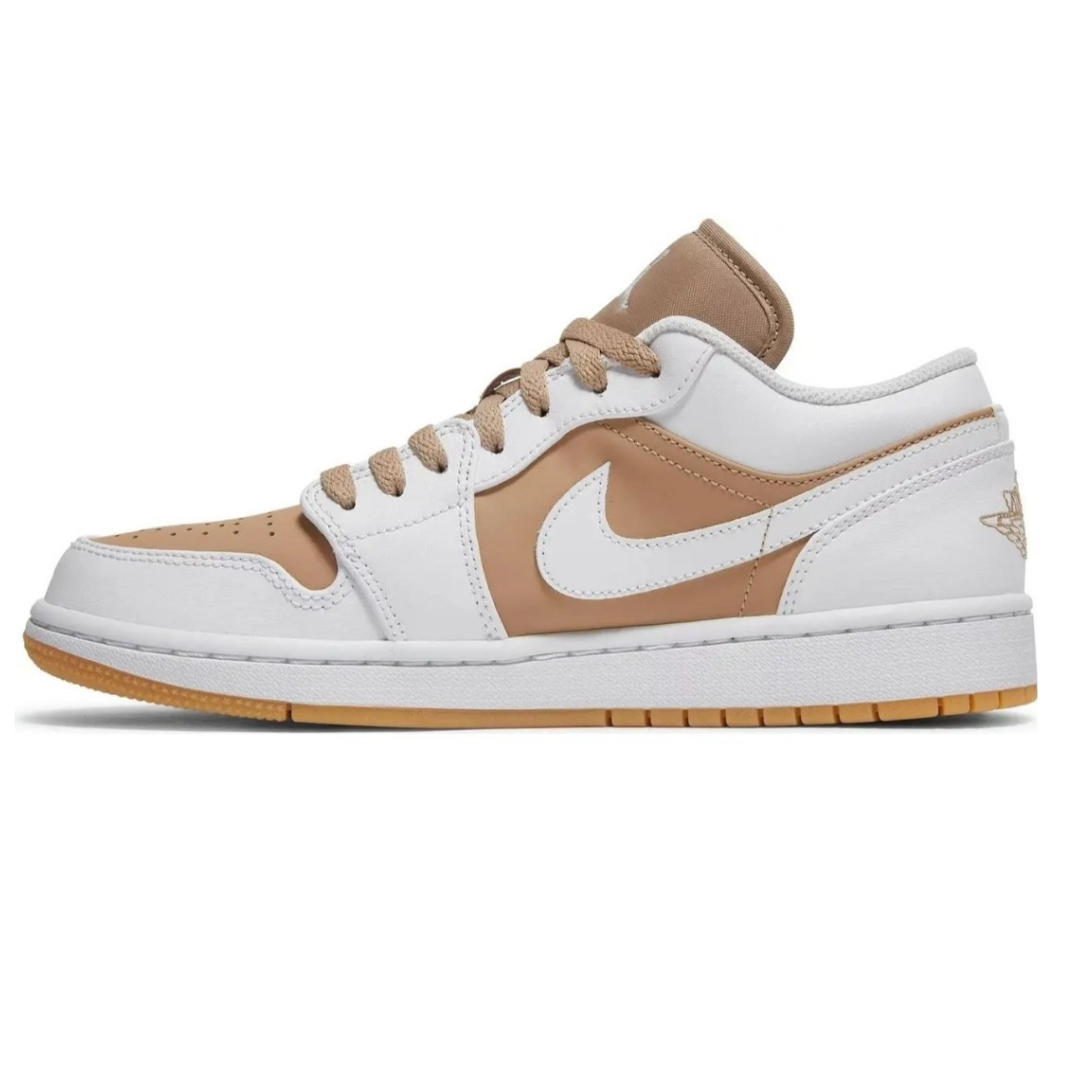 Tênis – Air Jordan 1 Low Hemp White