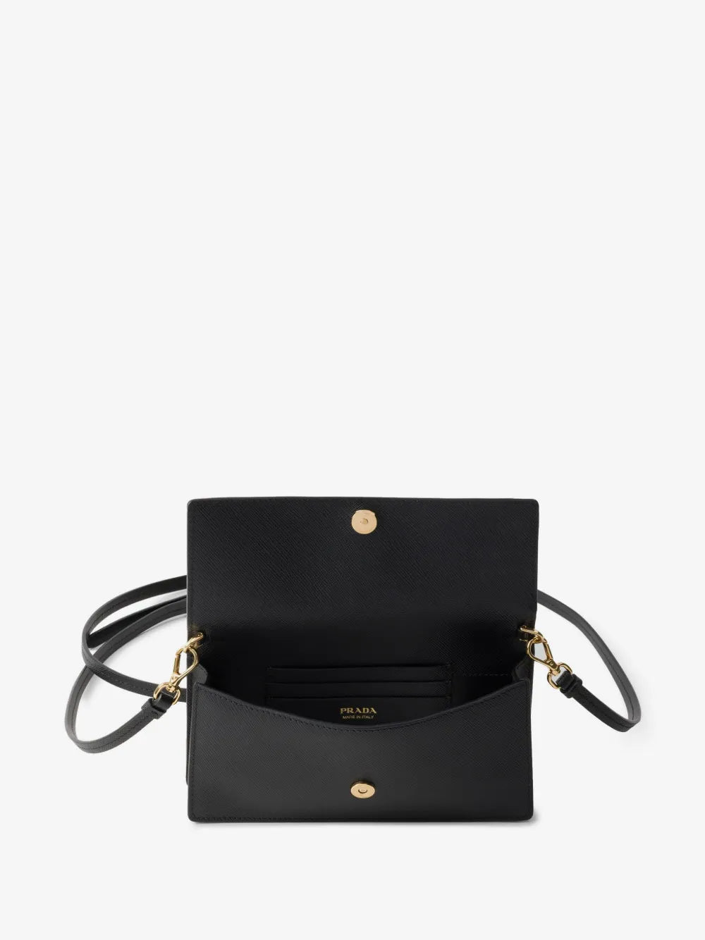 Bolsa Mini Prada de Couro com Logo Preto - imagem 5
