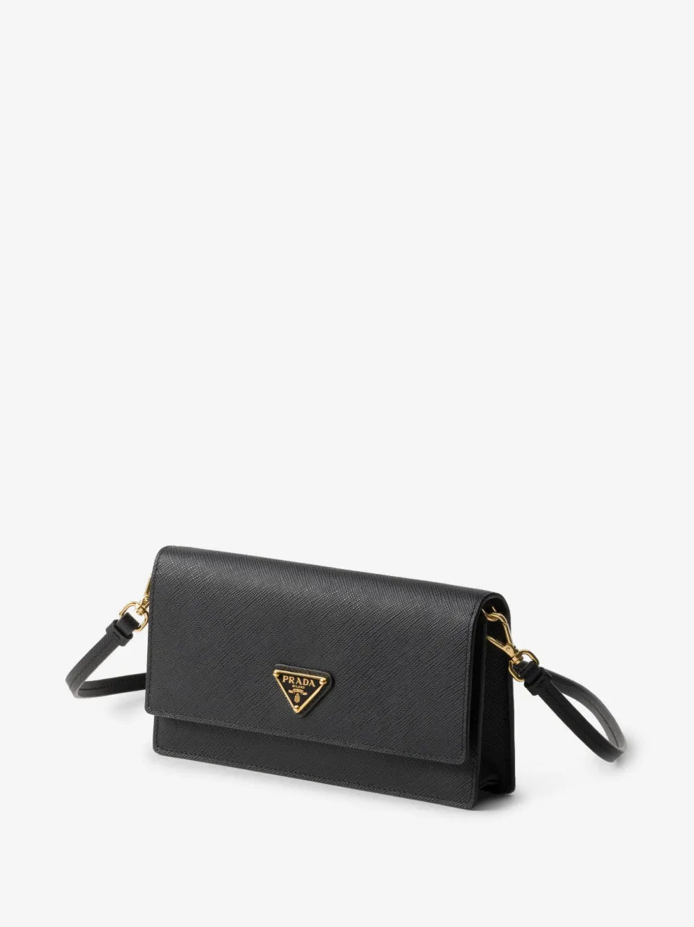 Bolsa Mini Prada de Couro com Logo Preto - imagem 3