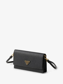 Bolsa Mini Prada de Couro com Logo Preto - imagem 3