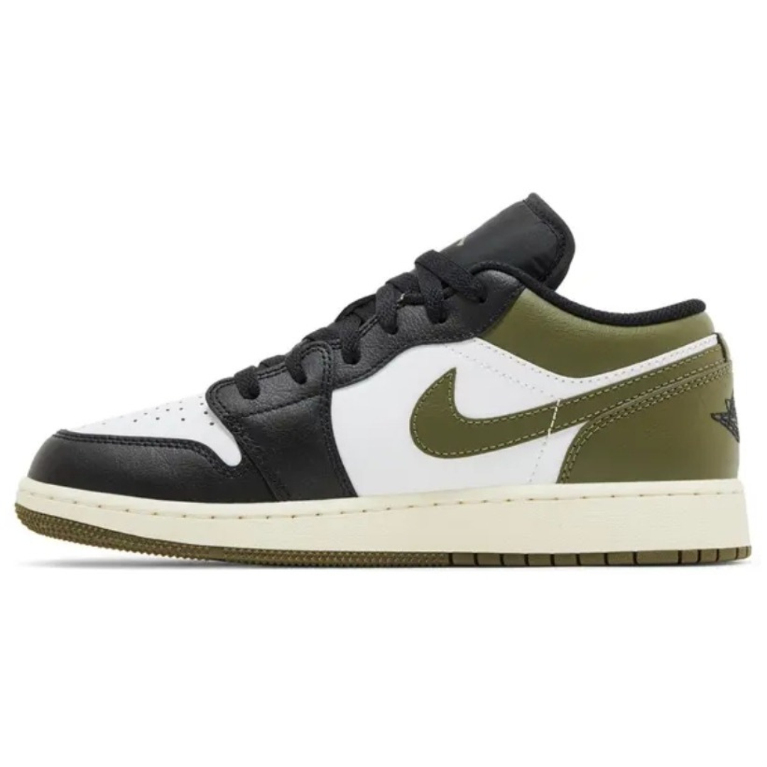 Air Jordan 1 Low – Black Toe Medium Olive