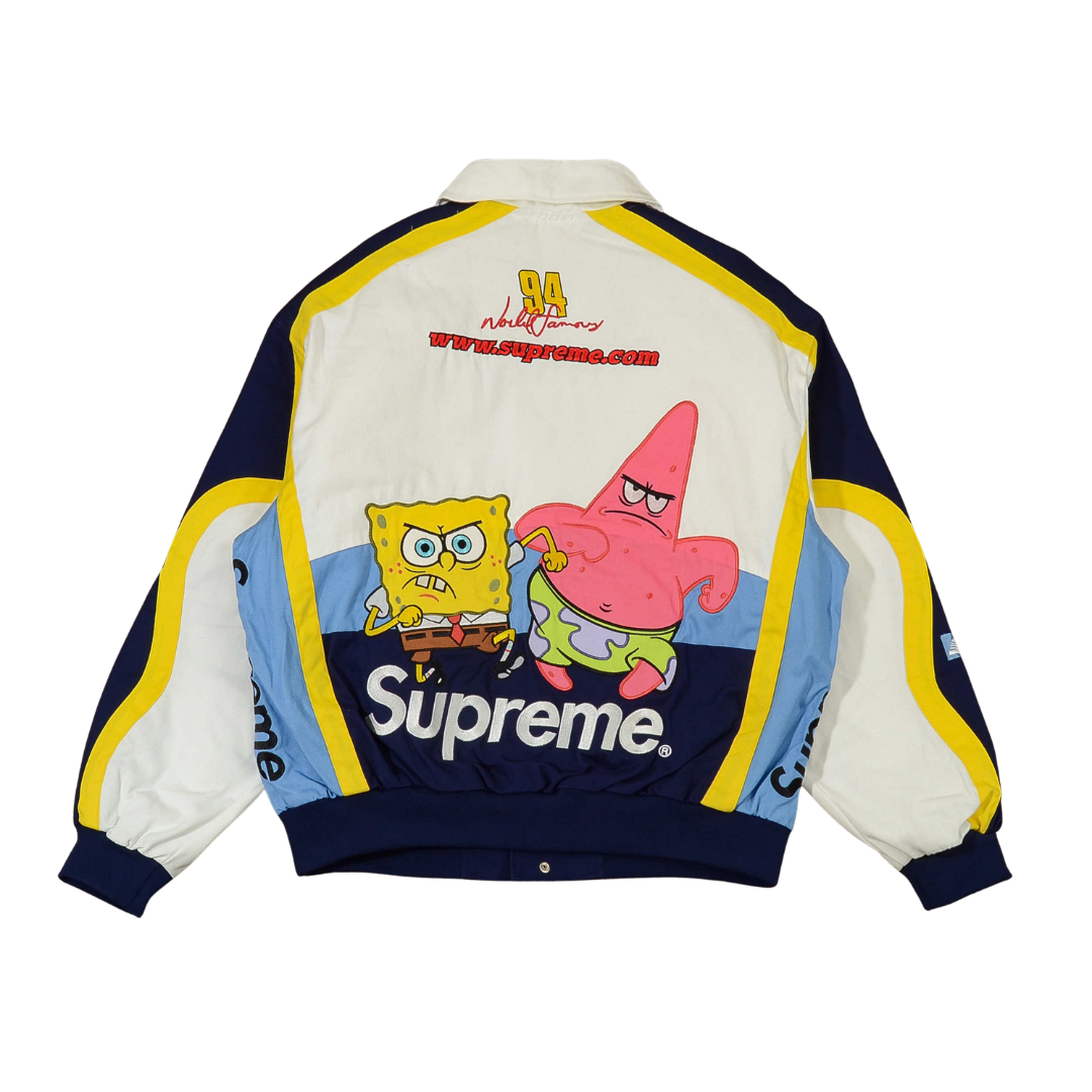 Spongebob Squarepants x Supreme Jaqueta Jeff Hamilton Racing White