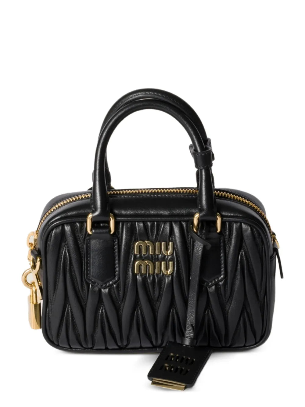 Miu Miu Bolsa Arcadie mini de couro matelassê | Preto | Image 1