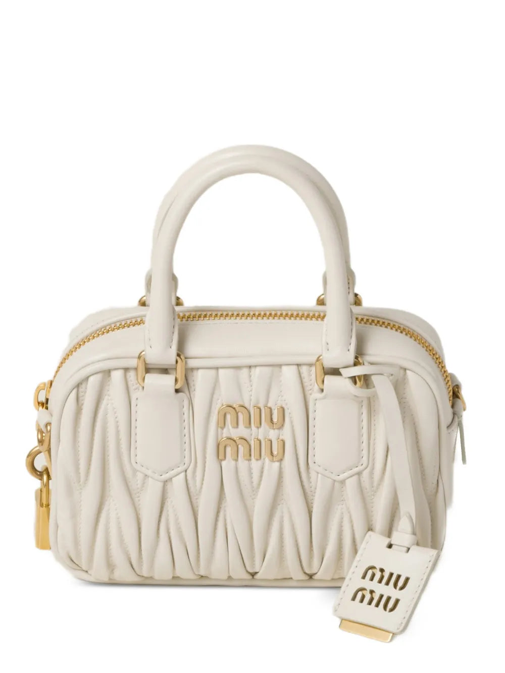 Miu Miu Bolsa Arcadie mini de couro matelassê | Neutro | Image 1