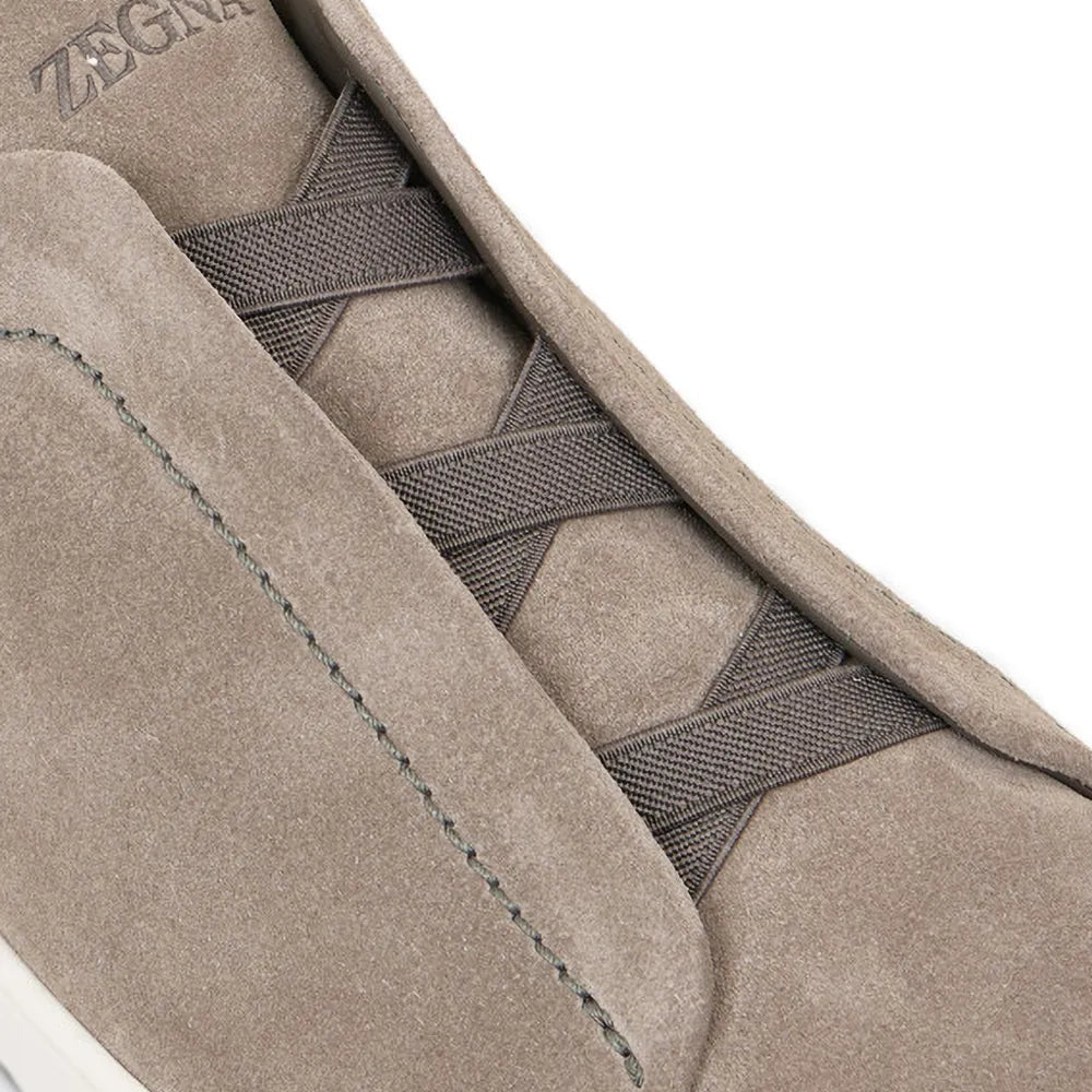 Zegna Tênis Triple Stitch™ de camurça azul | Sapatos | Image 4