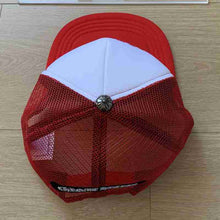 Boné Chrome Hearts King Taco Trucker Vermelho Branco - traseira 1:1 fundo branco