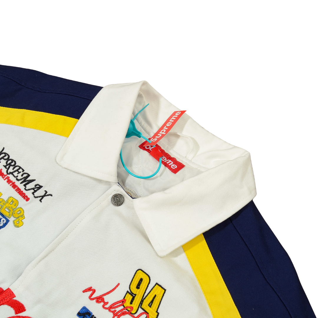 Spongebob Squarepants x Supreme Jaqueta Jeff Hamilton Racing White