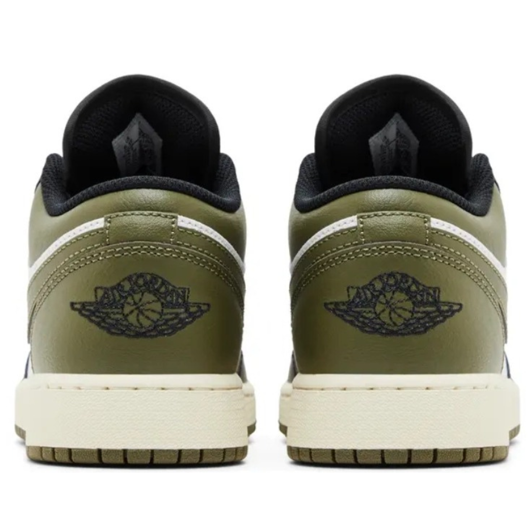 Air Jordan 1 Low – Black Toe Medium Olive