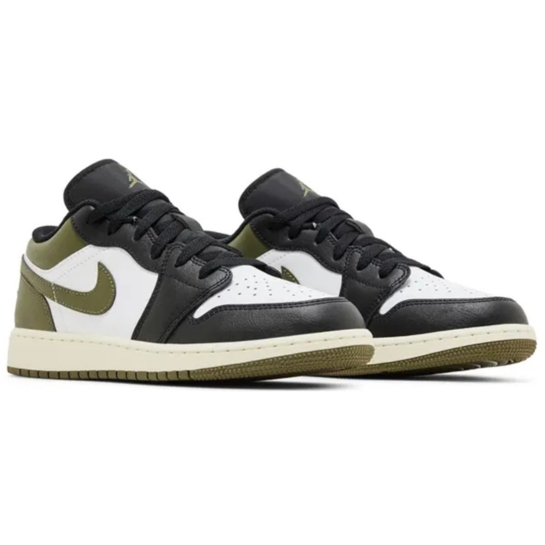 Air Jordan 1 Low – Black Toe Medium Olive