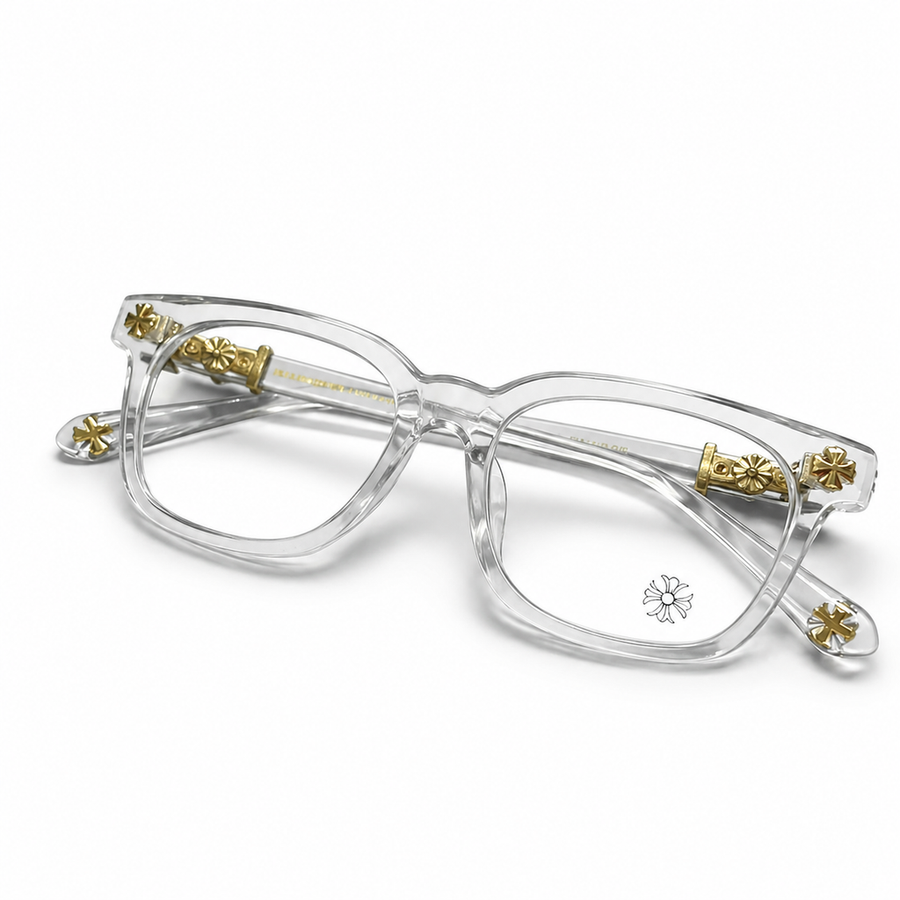 Chrome Hearts Cross Gold - vista principal 1:1 fundo branco