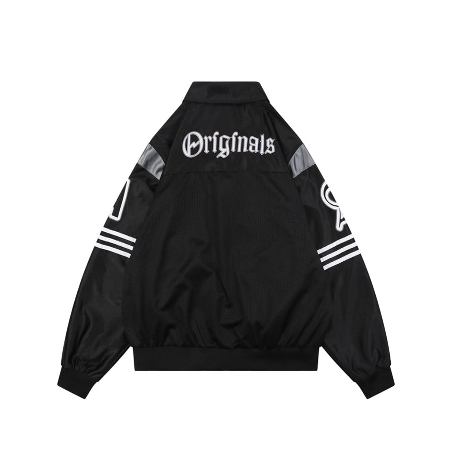 Jaqueta Adidas Originals 03 Gothic Black Silver - segundo ângulo 1:1 fundo branco