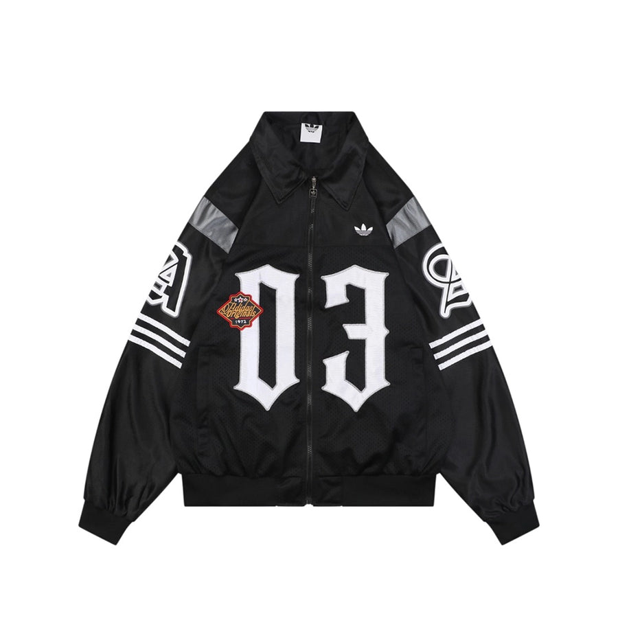Jaqueta Adidas Originals 03 Gothic Black Silver - frente 1:1 fundo branco