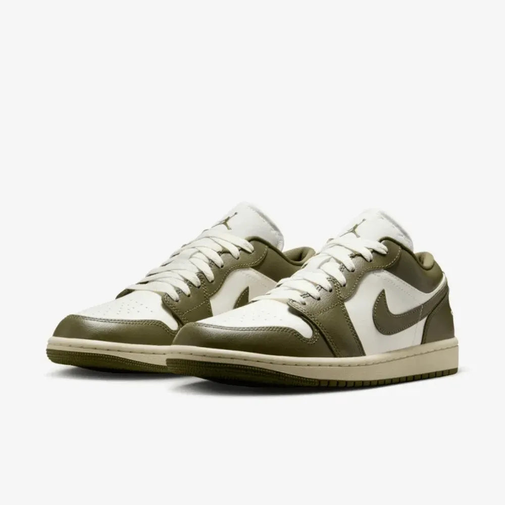 Air Jordan 1 Low – Sail Coconut Milk Medium Olive