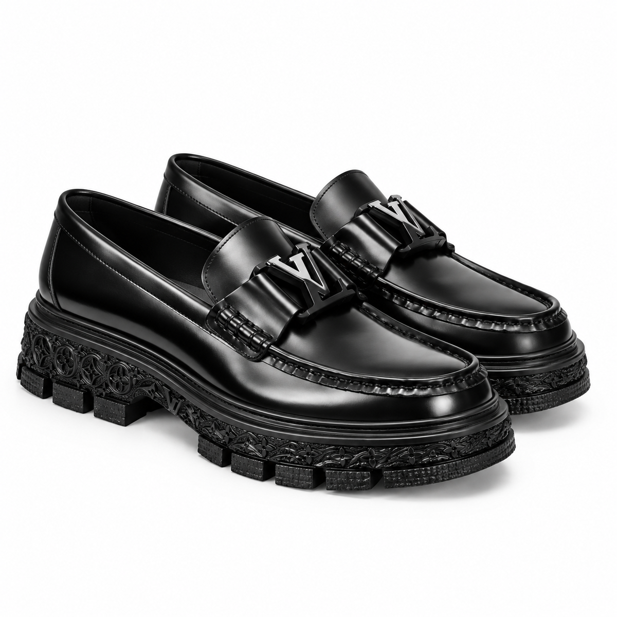 Mocassim Louis Vuitton Major Loafer – Preto