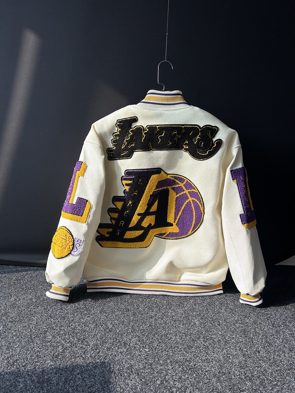 Jaqueta Varsity Los Angeles Lakers | Oversized Premium