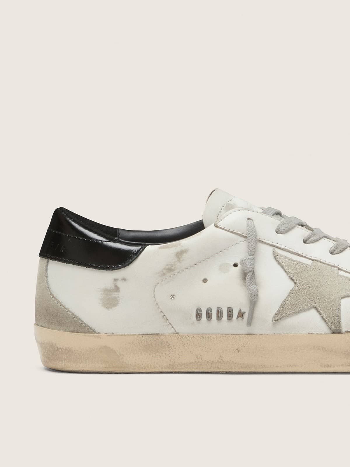 Golden Goose Super-Star White Black - traseira