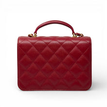 Chanel Red Small Top Handle Flap