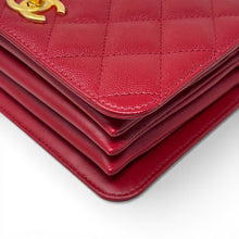 Chanel Red Small Top Handle Flap