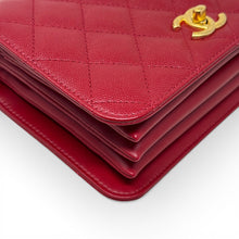Chanel Red Small Top Handle Flap