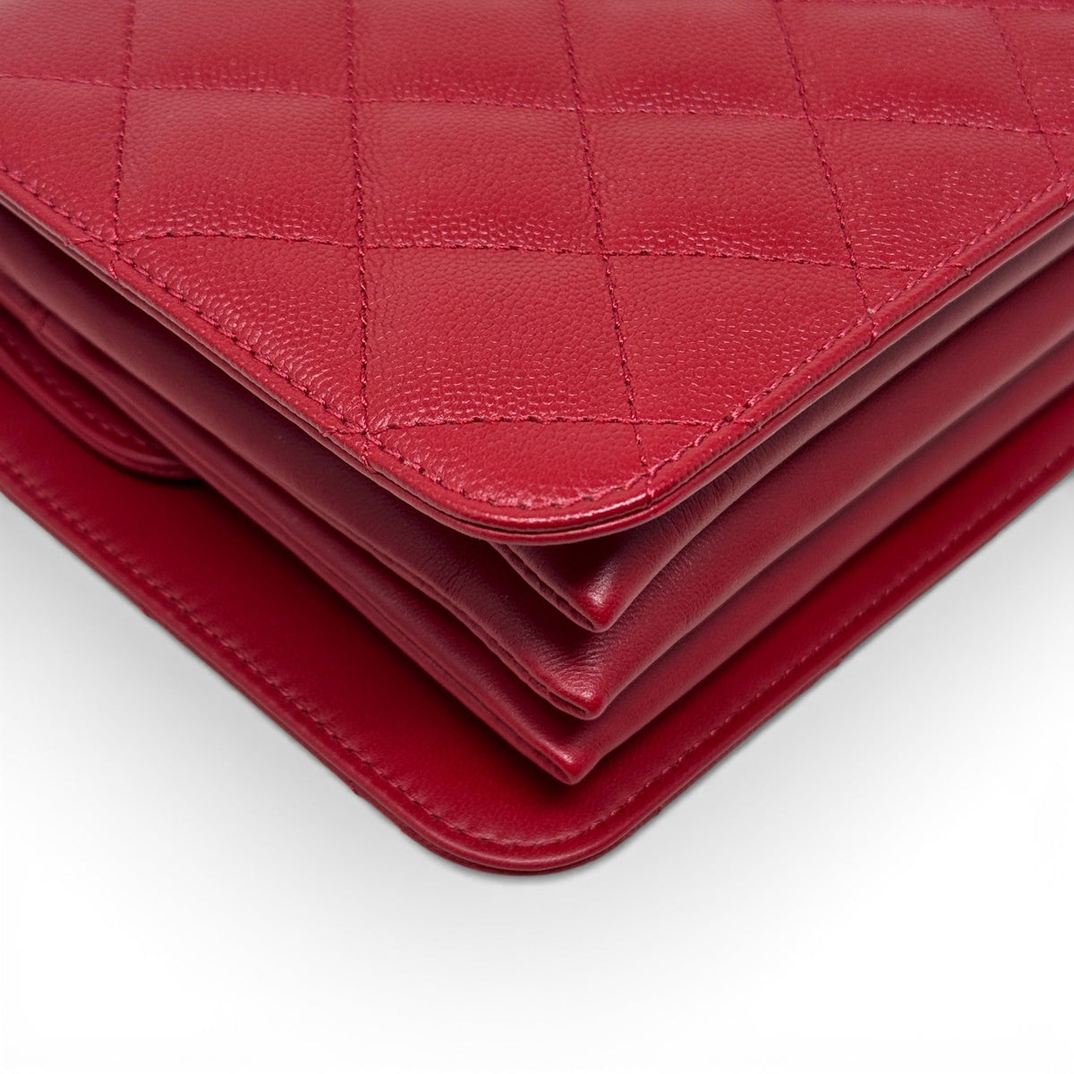 Chanel Red Small Top Handle Flap