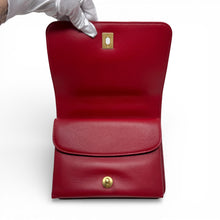 Chanel Red Small Top Handle Flap