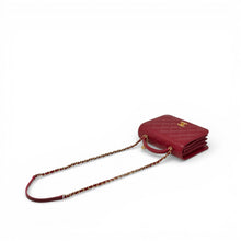Chanel Red Small Top Handle Flap
