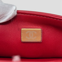 Chanel Red Small Top Handle Flap
