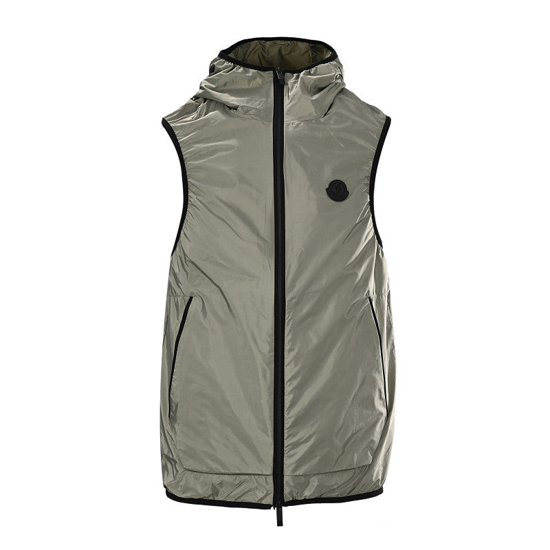Colete Moncler Reflective Hooded Azul