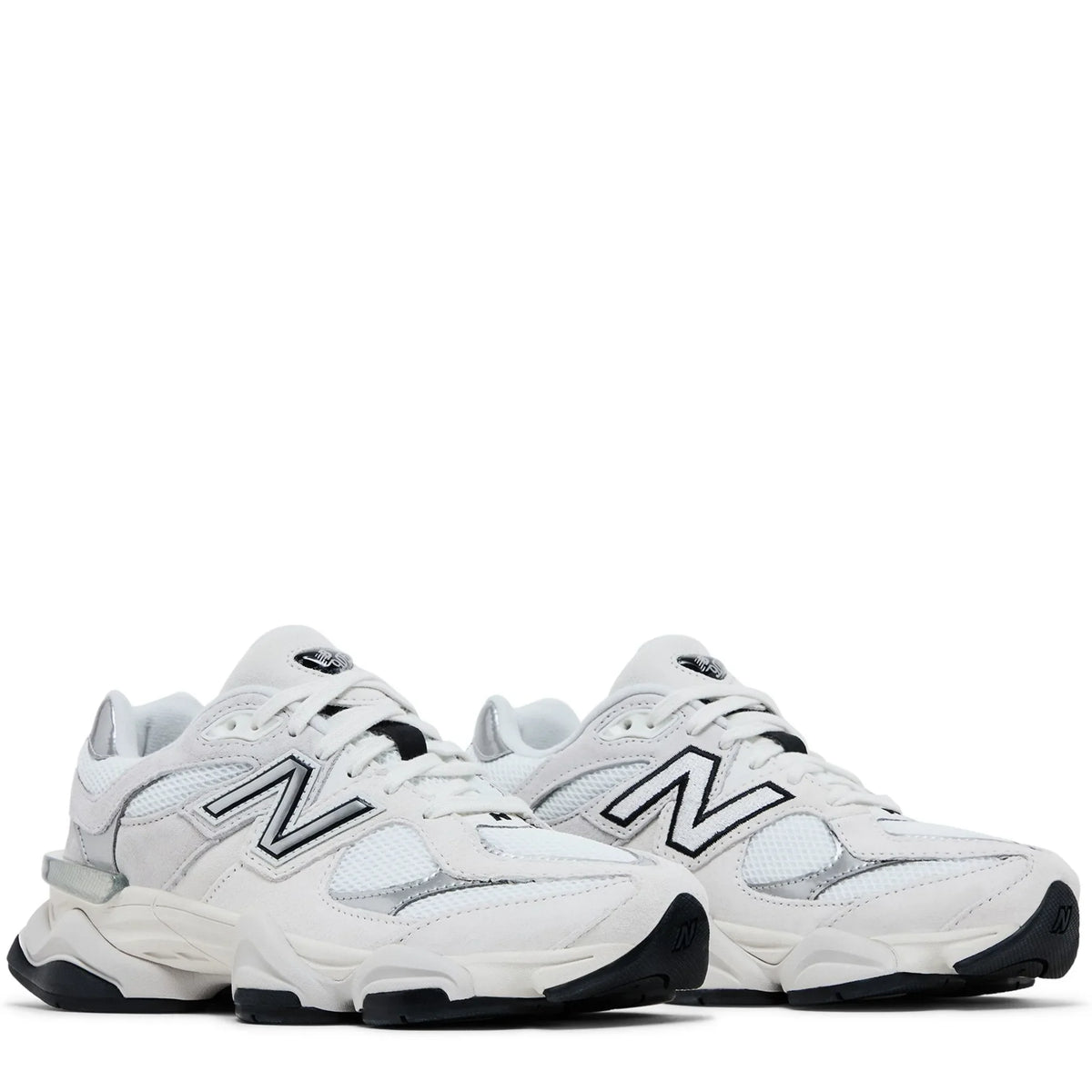 Tênis – New Balance 9060 'White Black Metallic Silver'