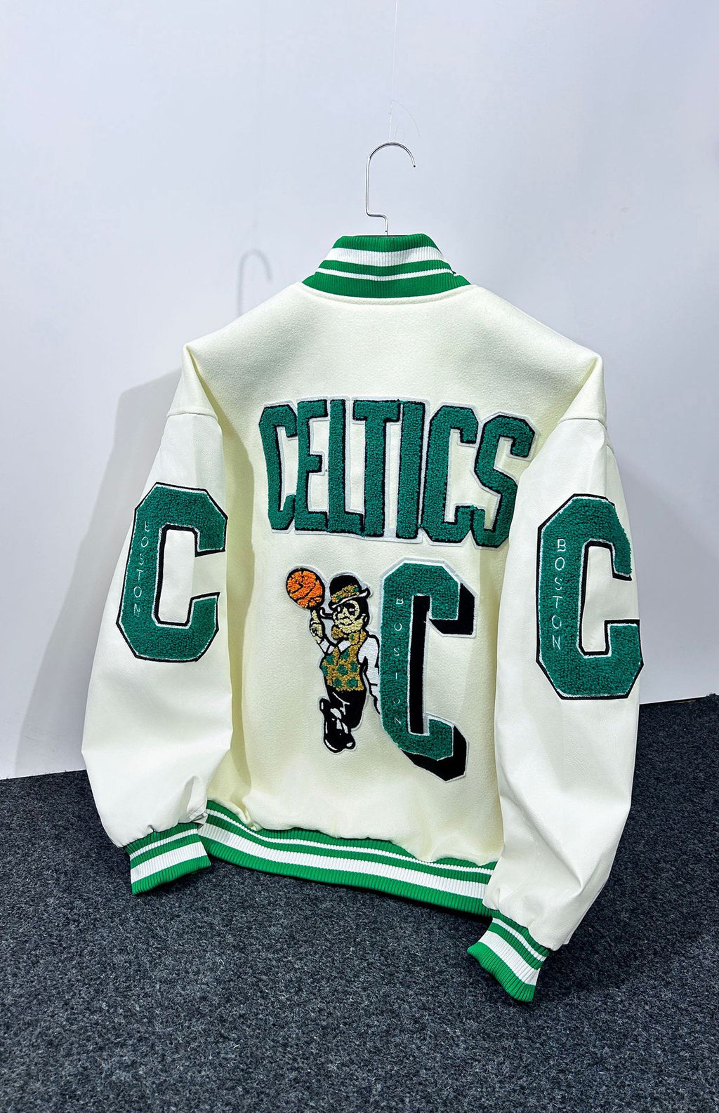 Jaqueta College Boston Celtics | Estilo Varsity Oversized