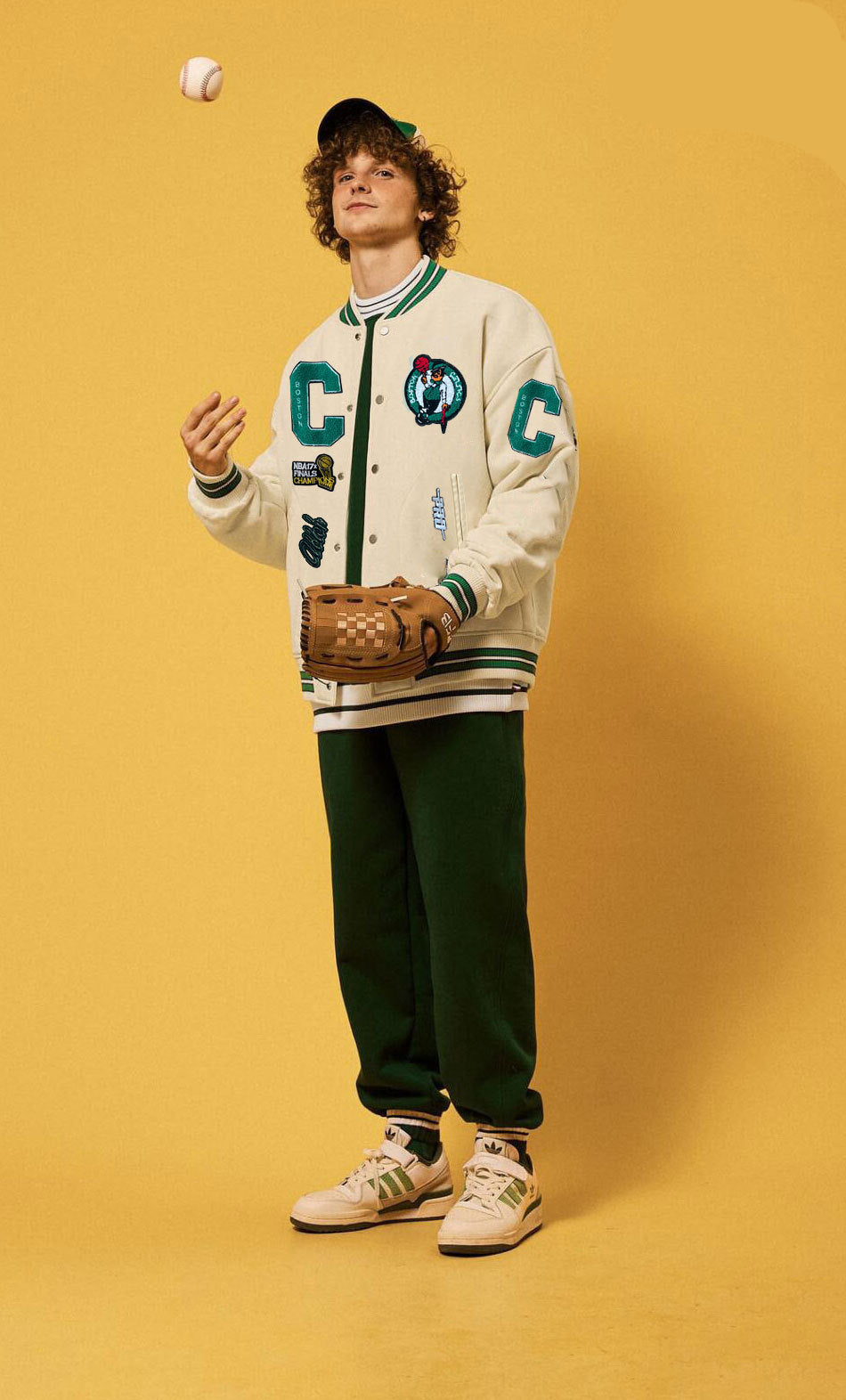 Jaqueta College Boston Celtics | Estilo Varsity Oversized