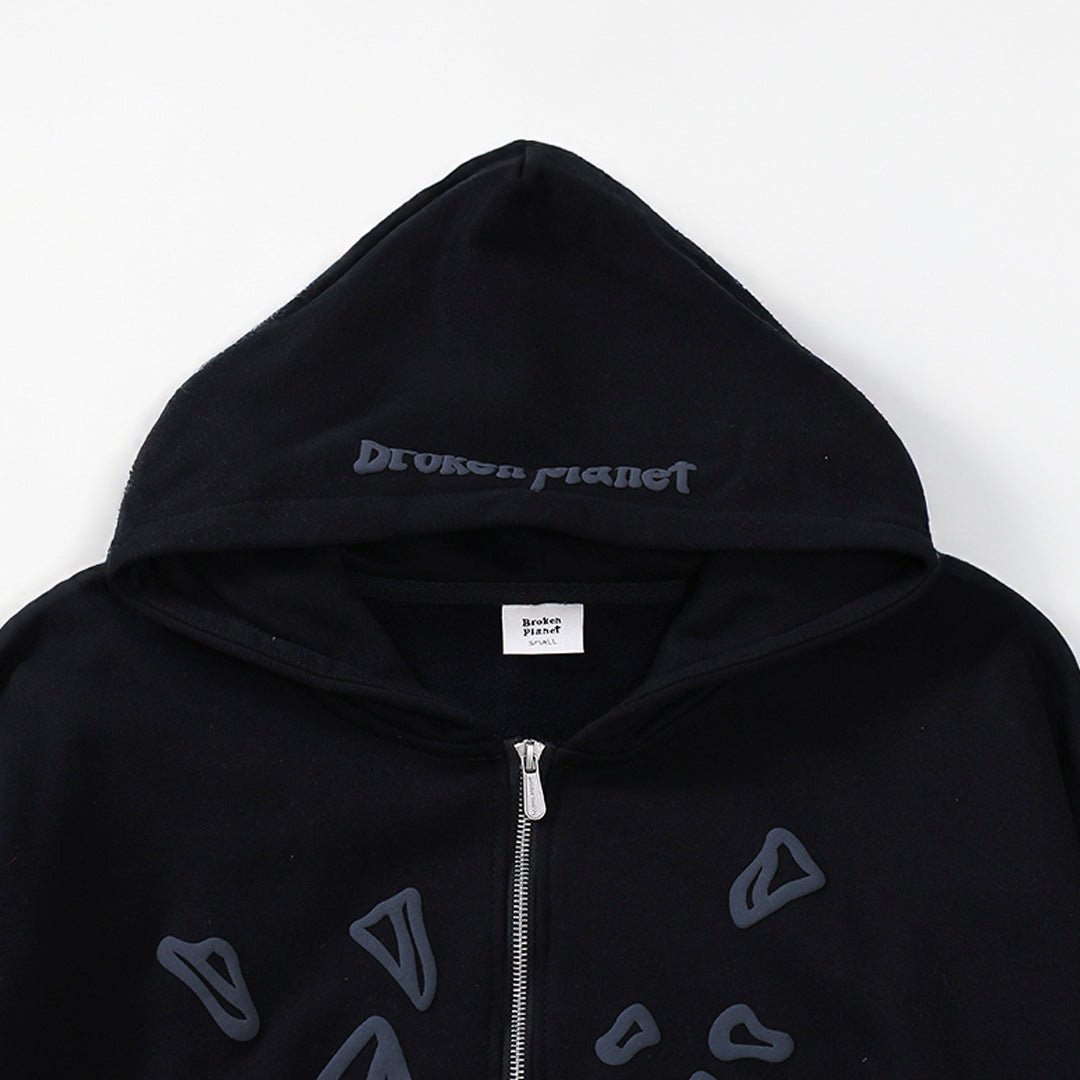 Moletom Broken Planet Zip Up Space (Preto)