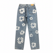 Calça Jeans Denim Tears Cotton Wreath Light Wash Azul - imagem 2