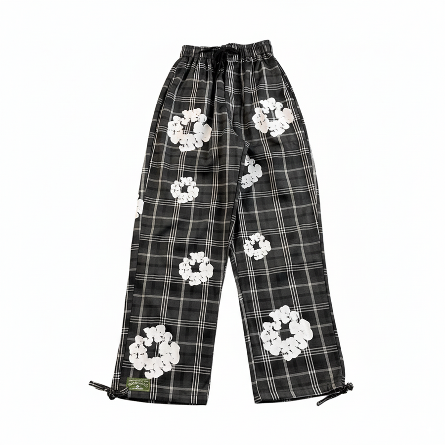 Calça Denim Tears Xadrez Kapok